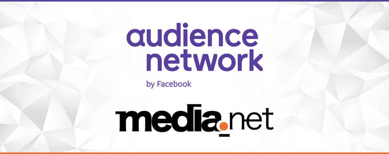 Partnership banner featuring Facebook Audience Network and AdsLoom.net logos, highlighting collaboration to provide publishers access to premium demand from over 4 million advertisers